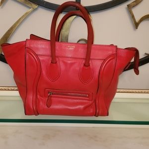 CELINE PARIS Logo luggage tote